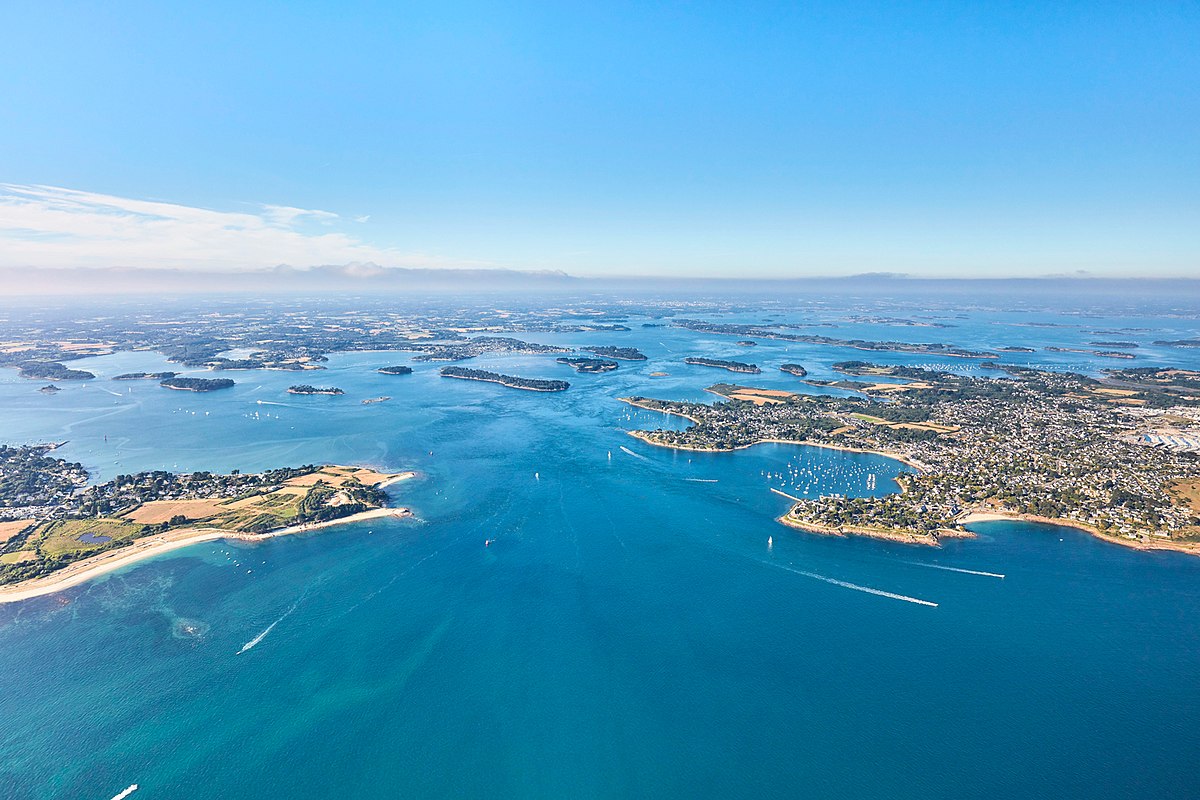 vue aérienne Golfe du Morbihan - Presqu'île de Rhuys